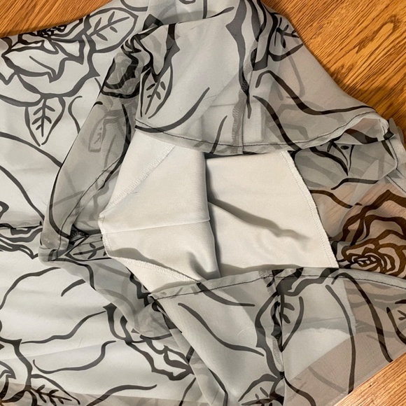 Y2K Vintage Flowy Floral Rose Print Dress Size 10 - Picture 6 of 8